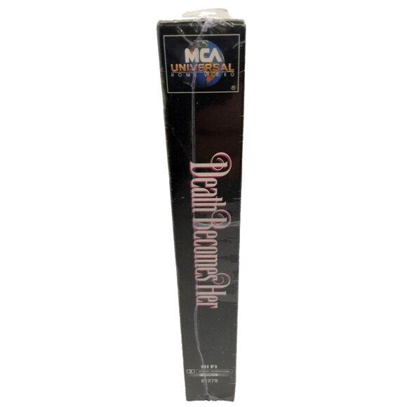 Death Becomes Her VHS Meryl Streep Bruce Willis Goldie Hawn MCA Universal Sealed - Picture 2 of 12